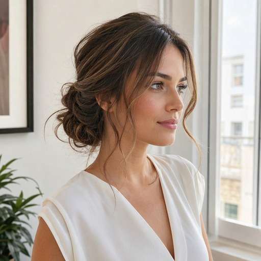 Romantic Loose Chignon hairstyle photo preview