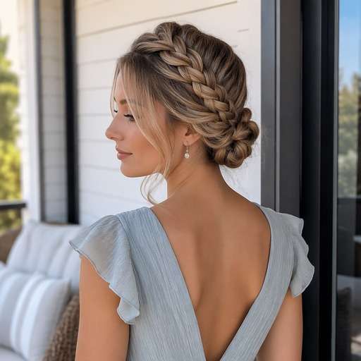 Braided Bridal Crown hairstyle photo preview