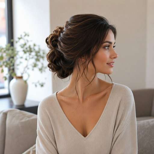 Side-Swept Bridal Updo hairstyle photo preview