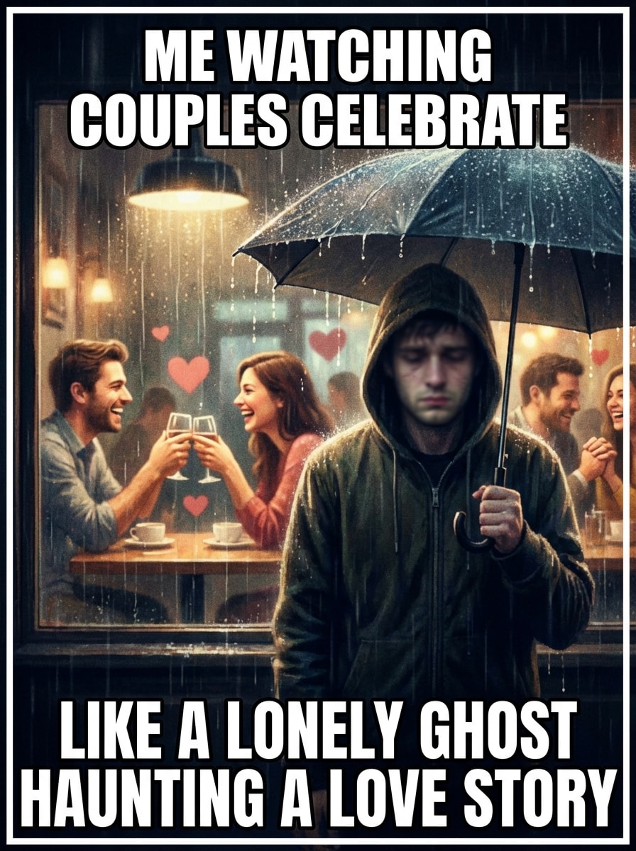 Looking at couples valentine meme