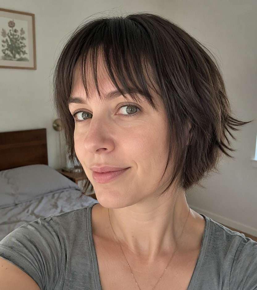 Brow Grazing Wispy Bangs