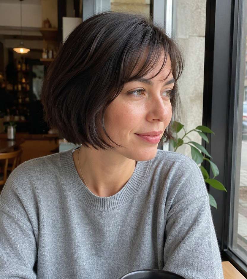 Wispy Bangs with Bob
