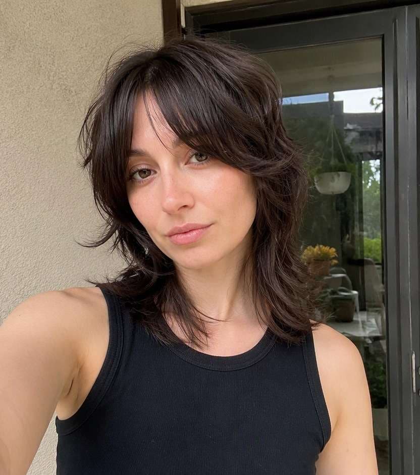 Wolf Cut and Bottleneck Bangs