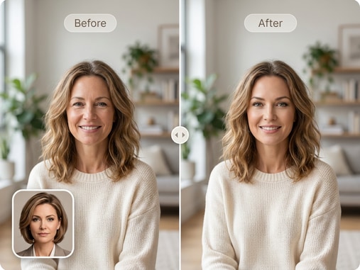 YouTube thumbnail face swap AI creation example