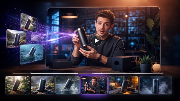 Original AI video and image creation based on YouTube trend insights