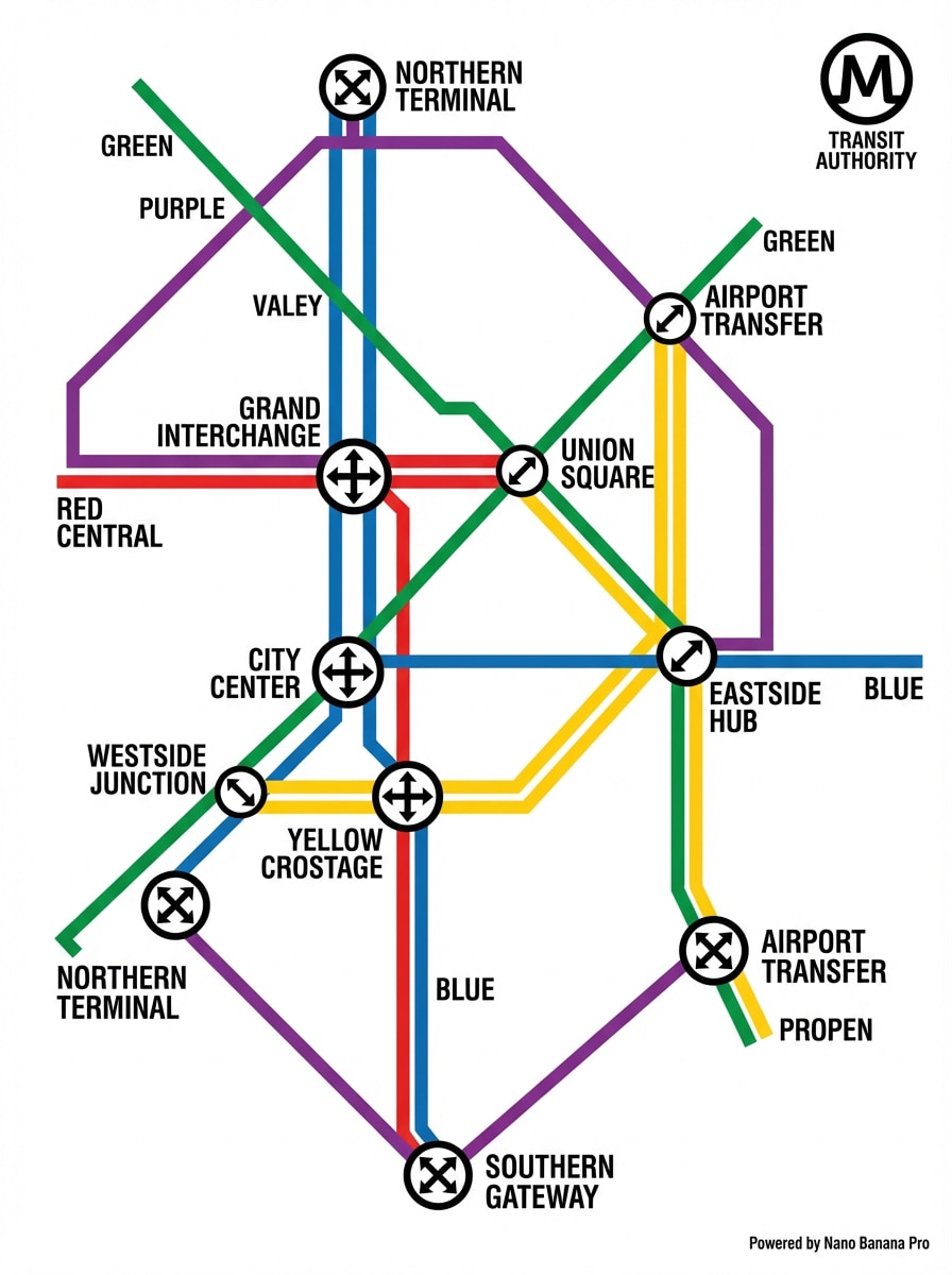 Post-Apocalyptic Wasteland Map Generated by Nano Banana Pro