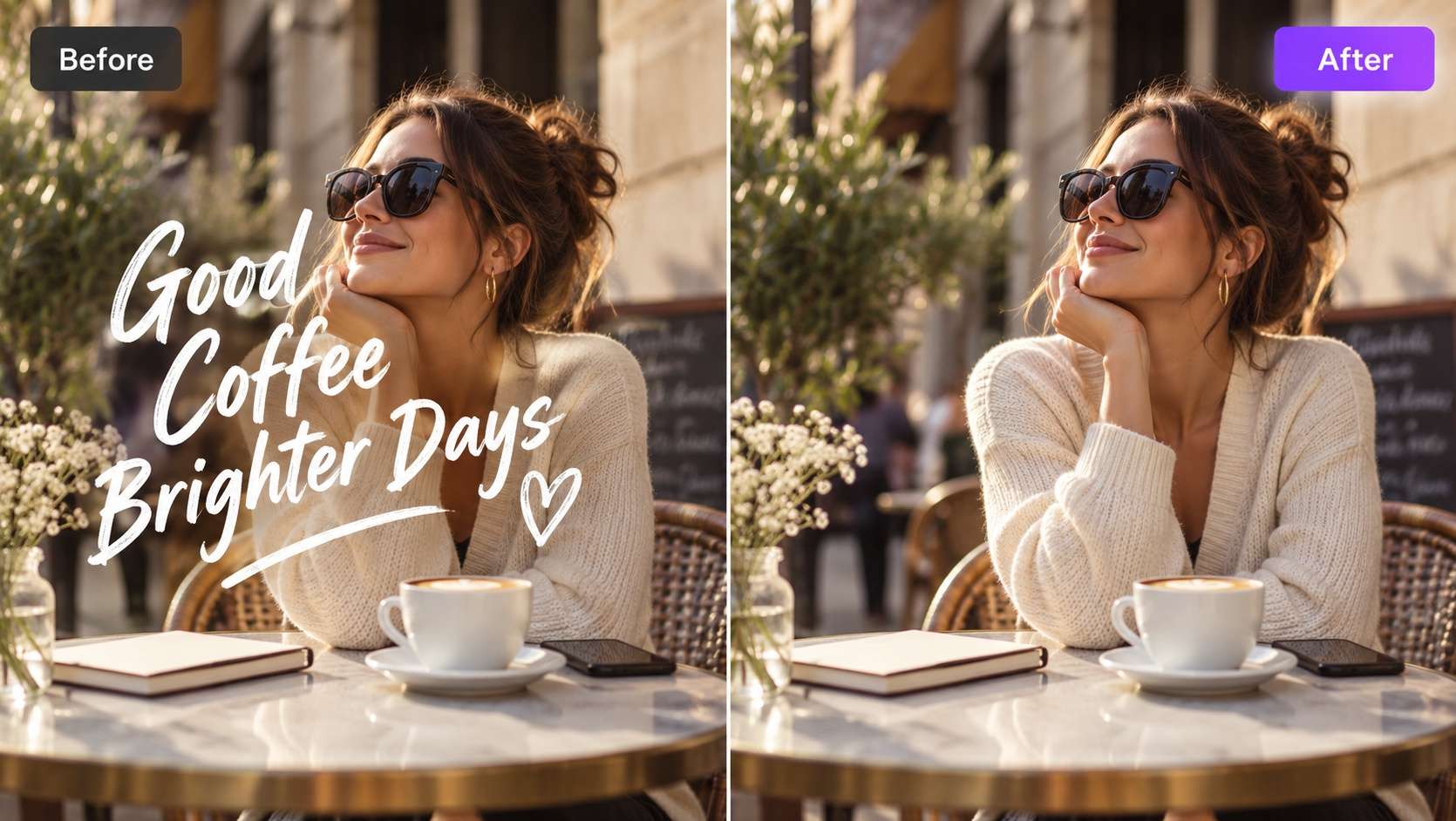 remove text from photo with AI object remover