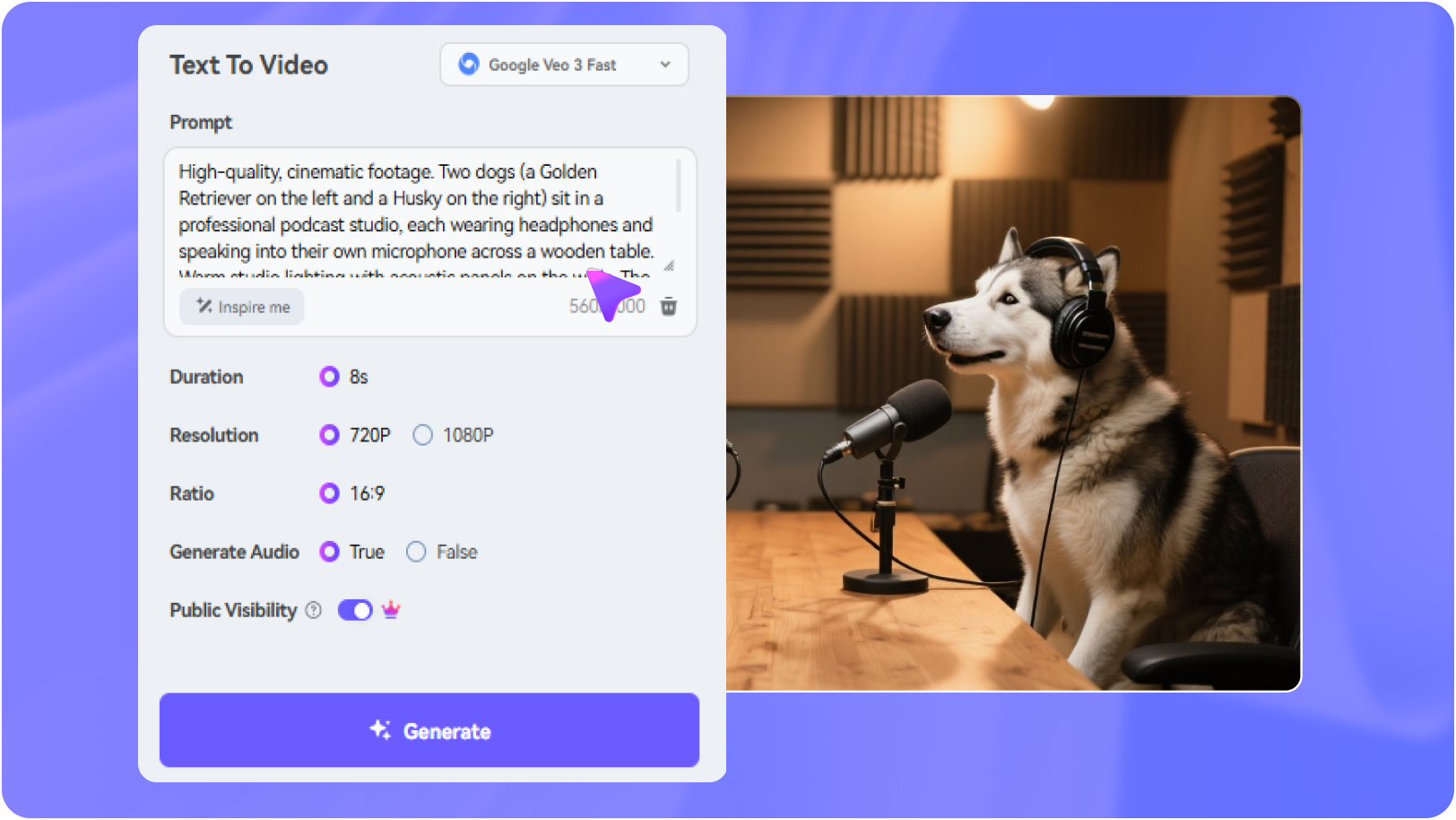 go to Pet Podcast Generator