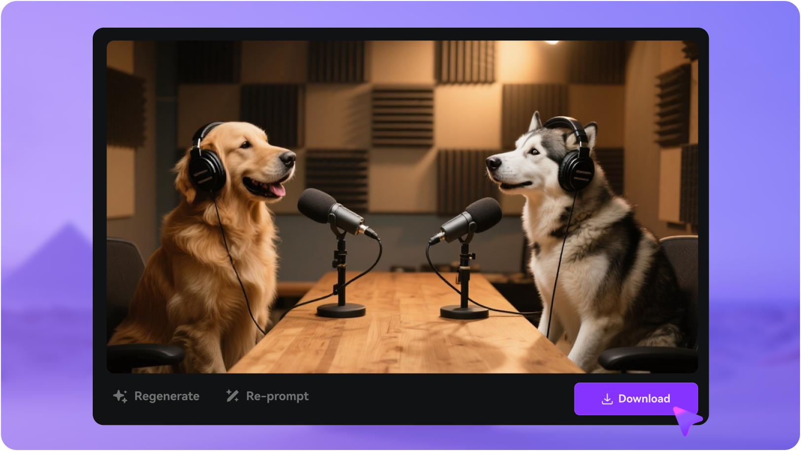 generate pet podcast with ai