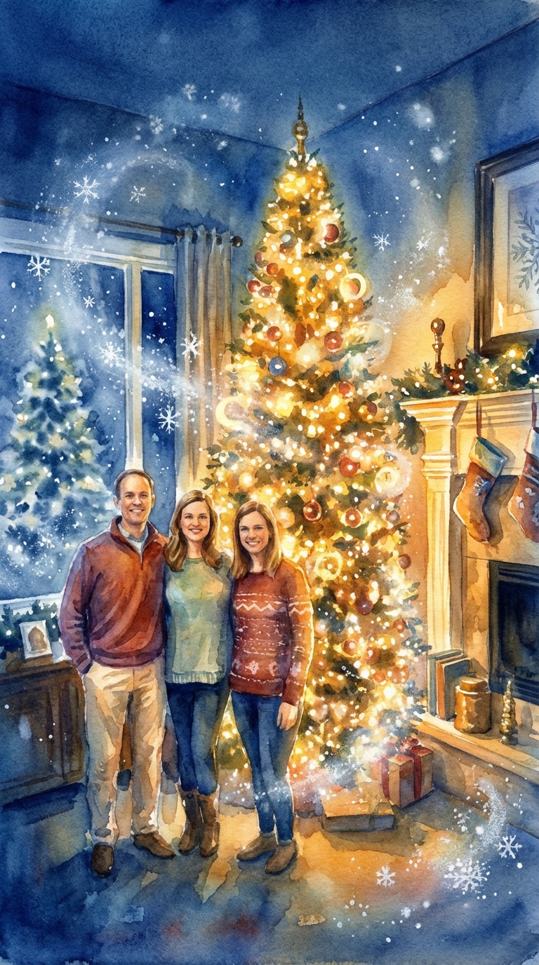 ai christmas tree hairstyle