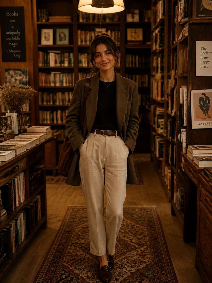 Bookstore Girl Aesthetic photo