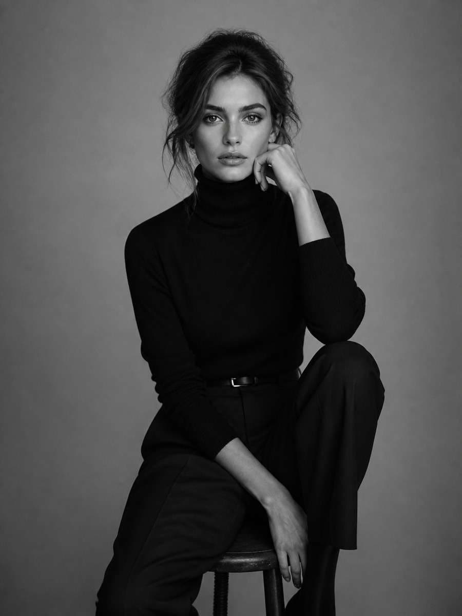 Monochrome Black and White Chic photo