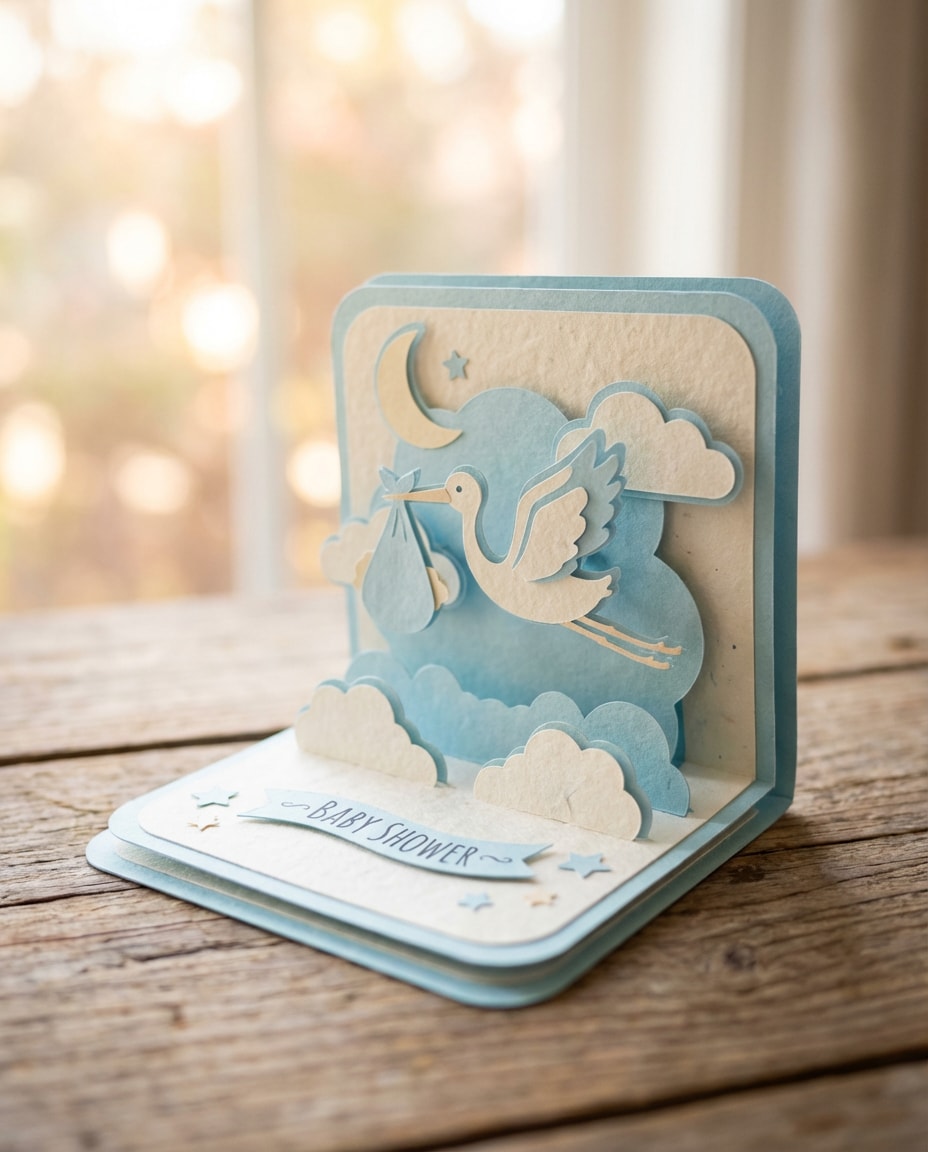 baby shower stork photo