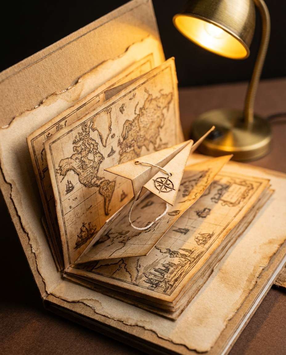 vintage map adventure photo