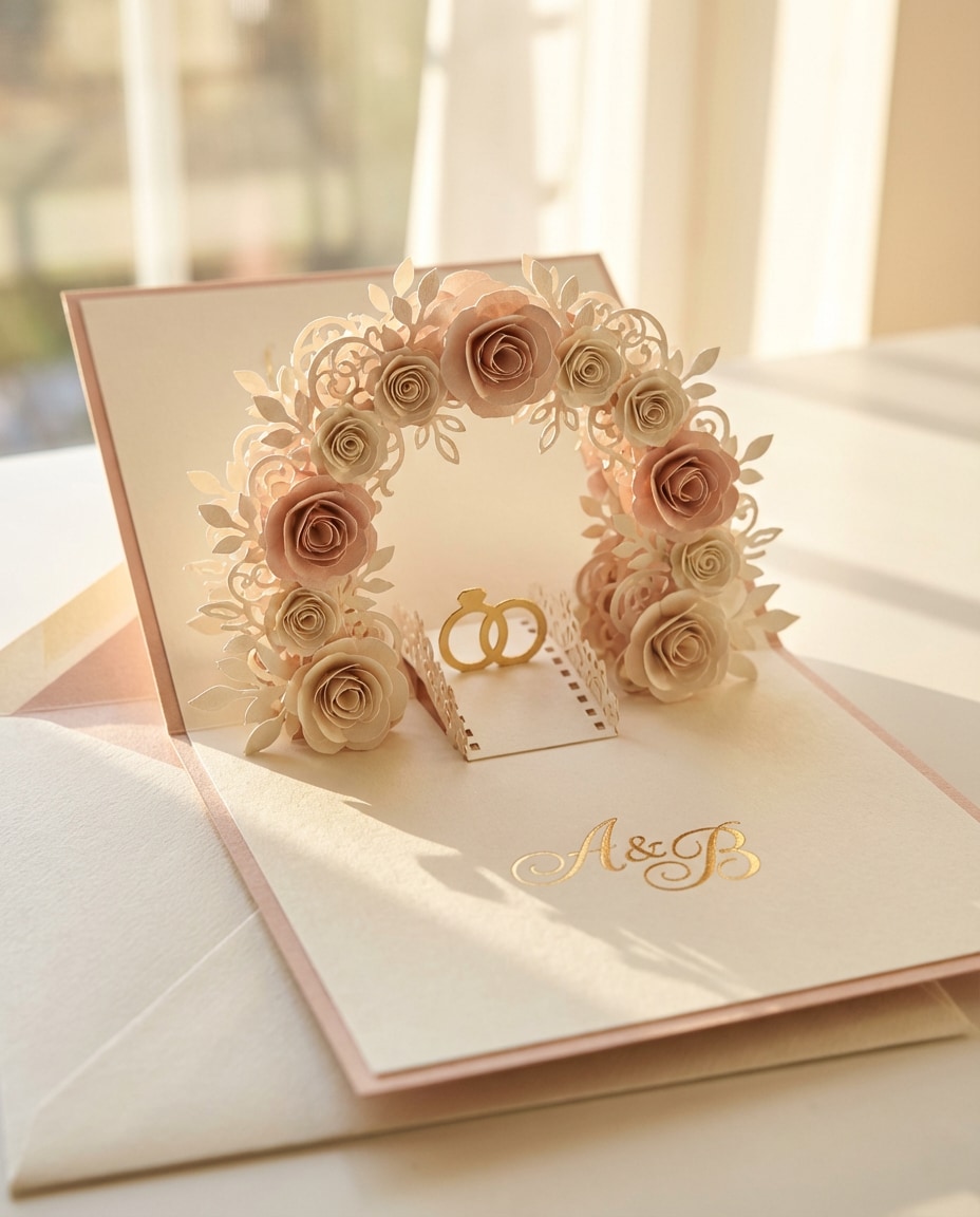 wedding arch blossoms photo