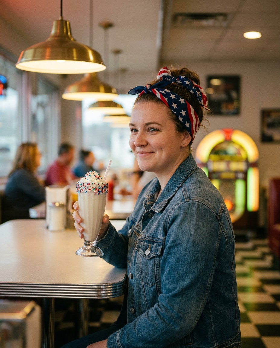 retro diner celebration photo