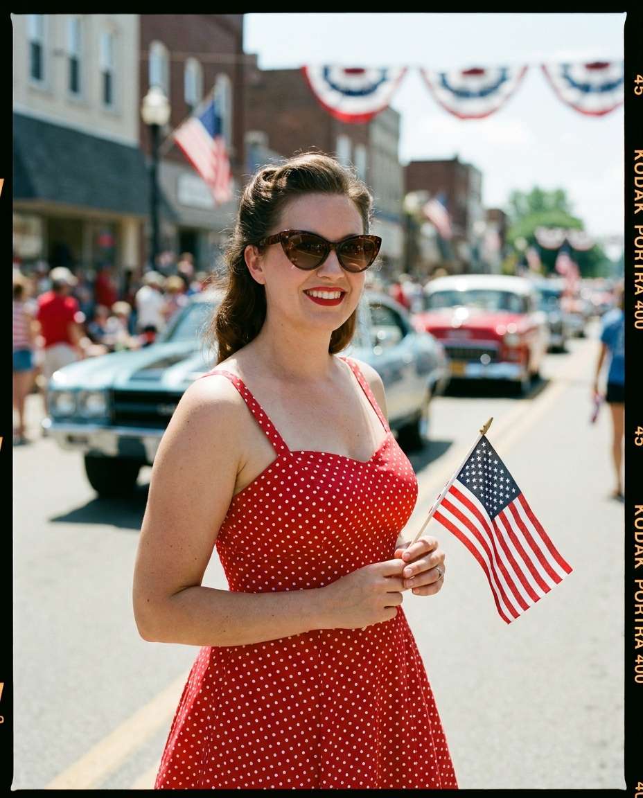 vintage parade portrait photo