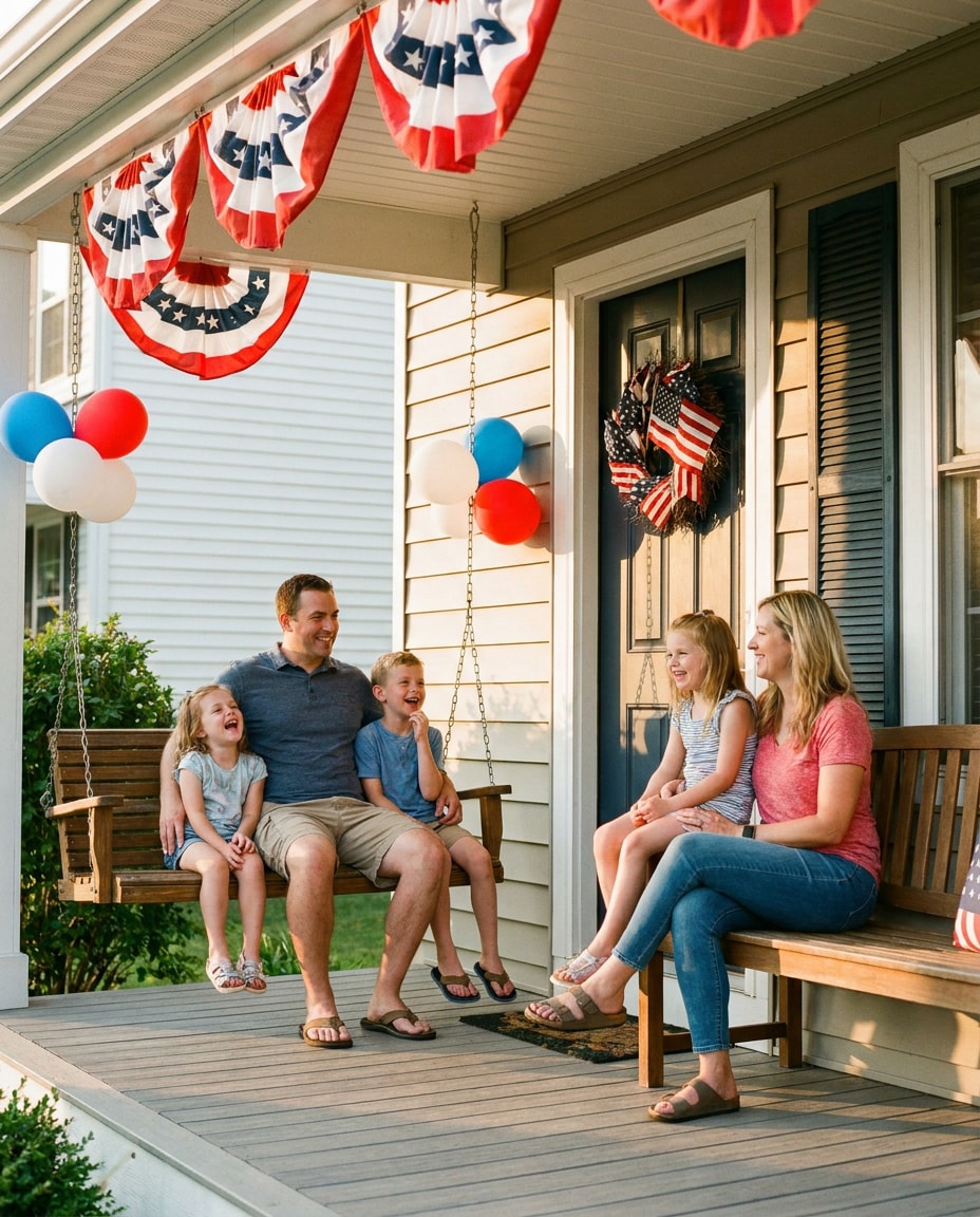 front porch family photo