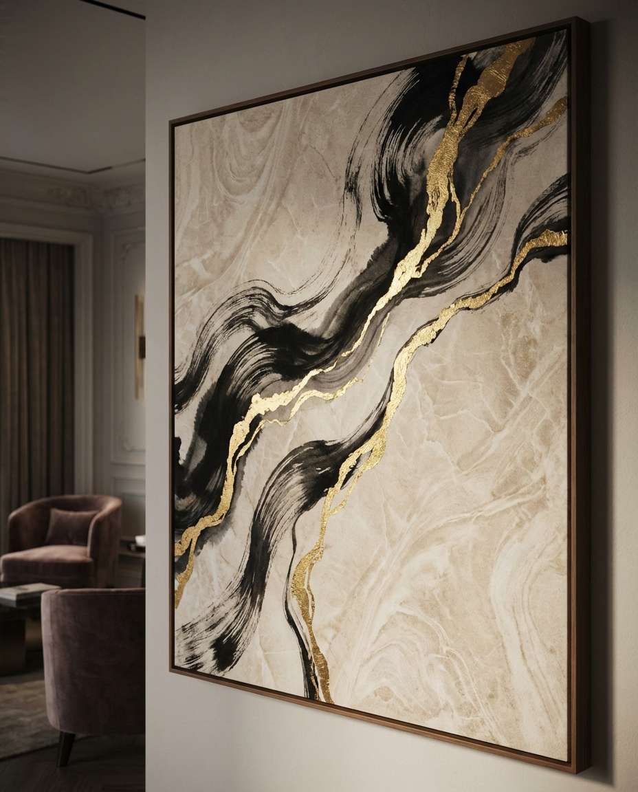 black gold ink photo