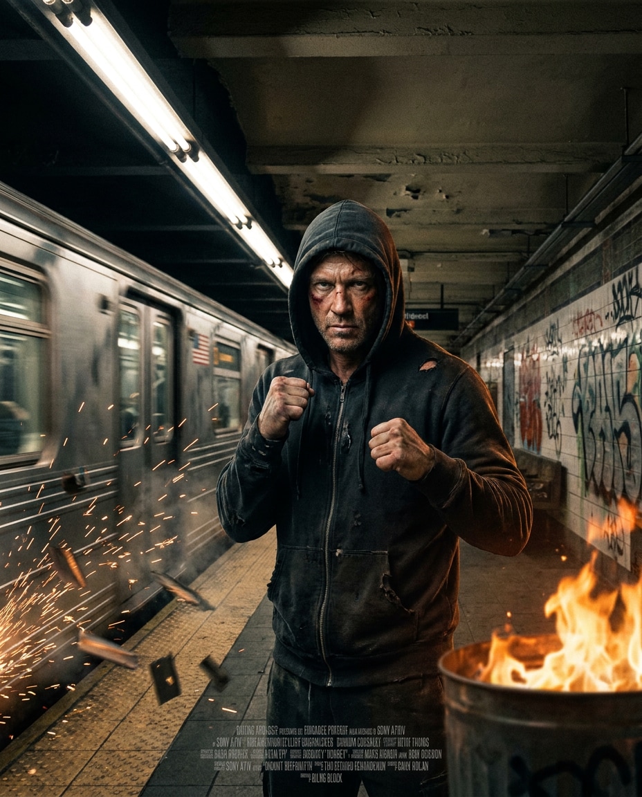 subway sparks brawl photo