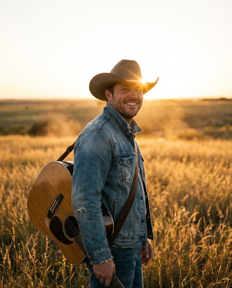country golden field photo