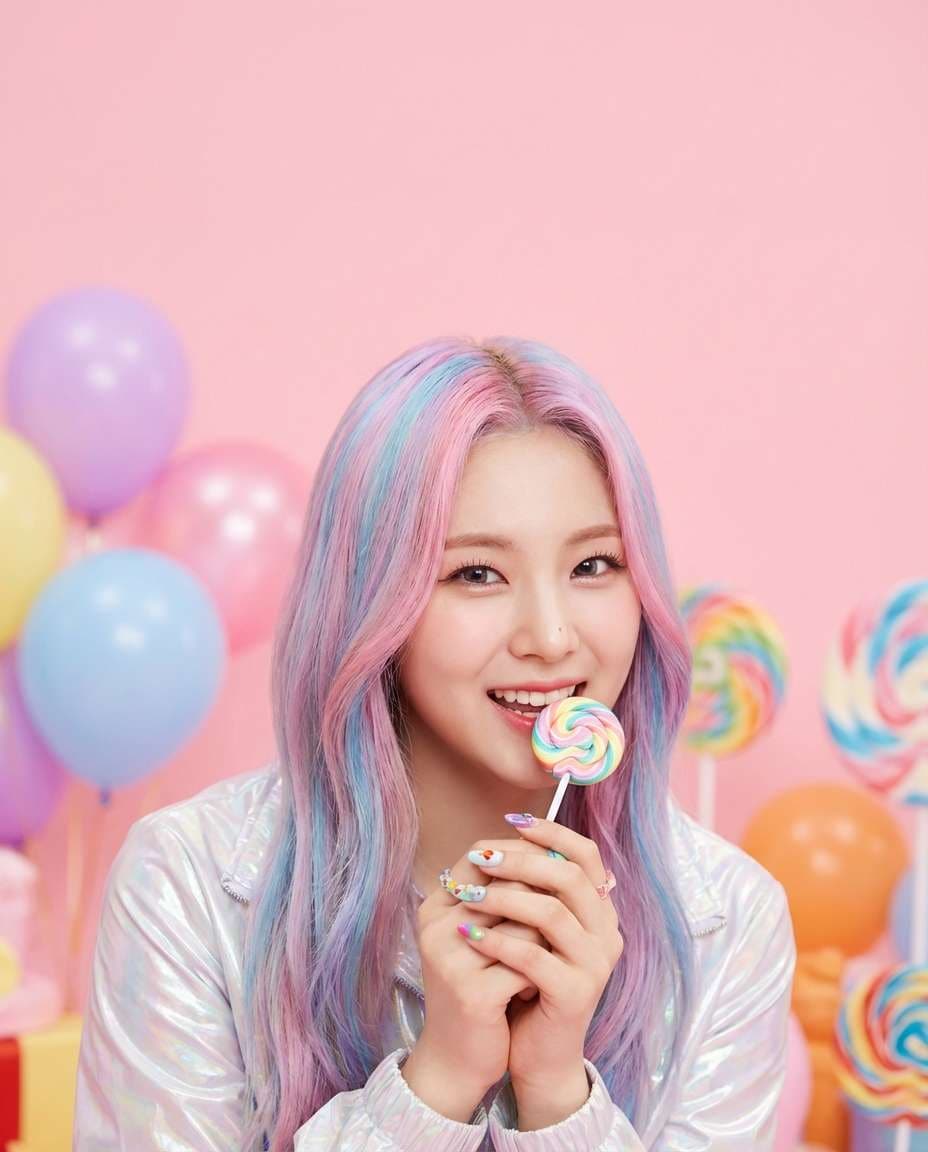 kpop candy studio photo