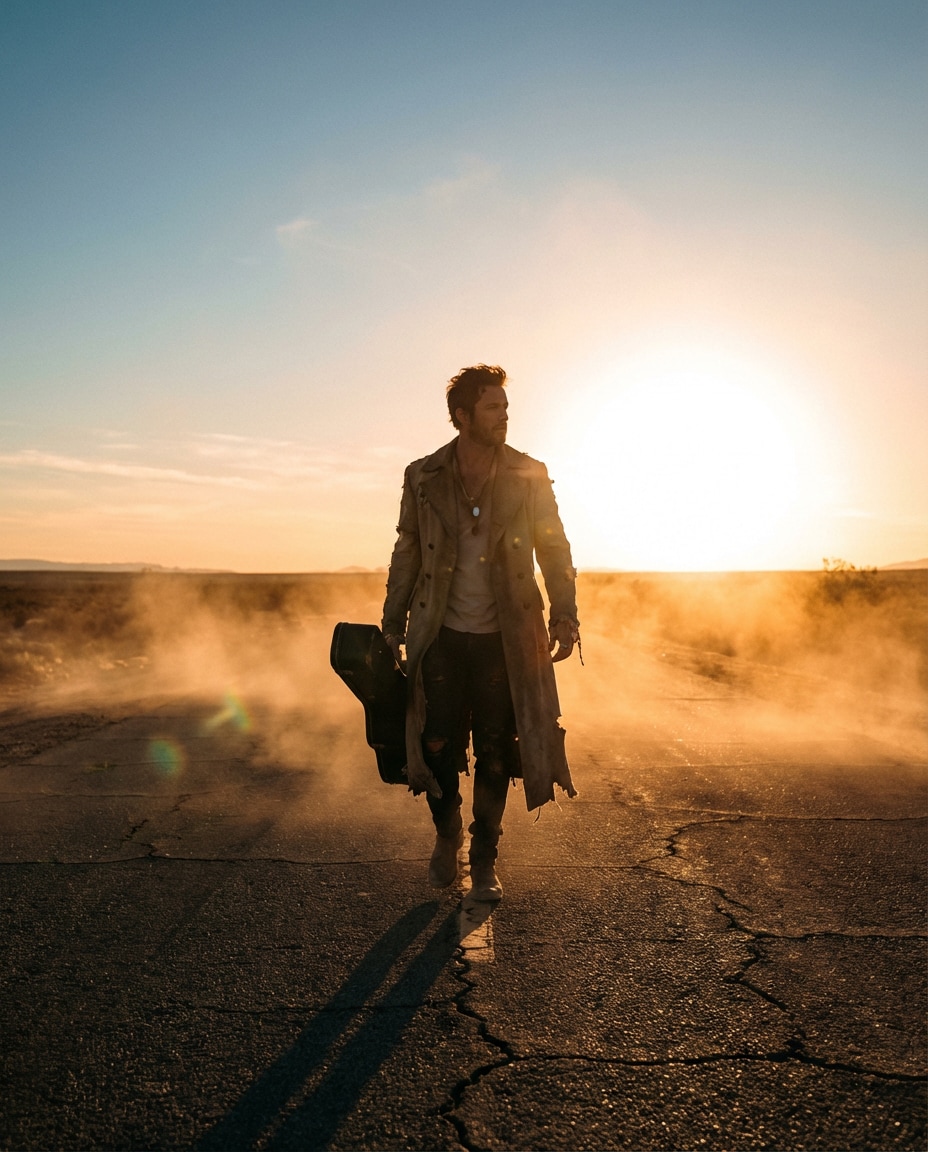 cinematic desert lone photo
