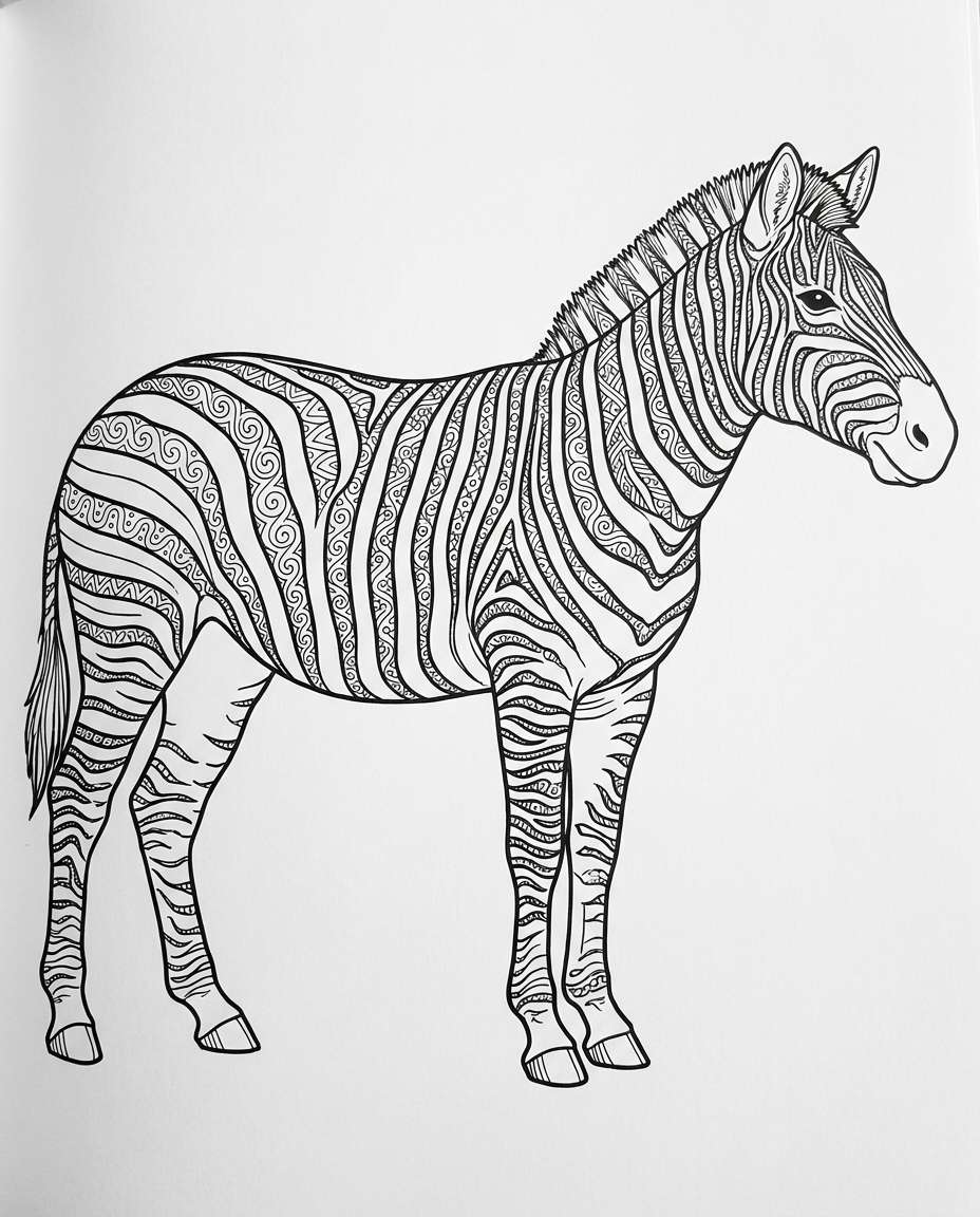 zentangle zebra photo