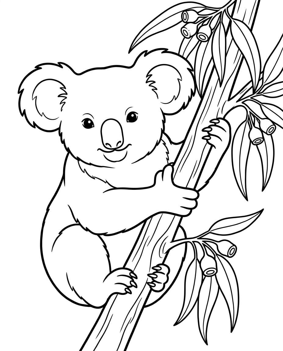 koala eucalyptus photo