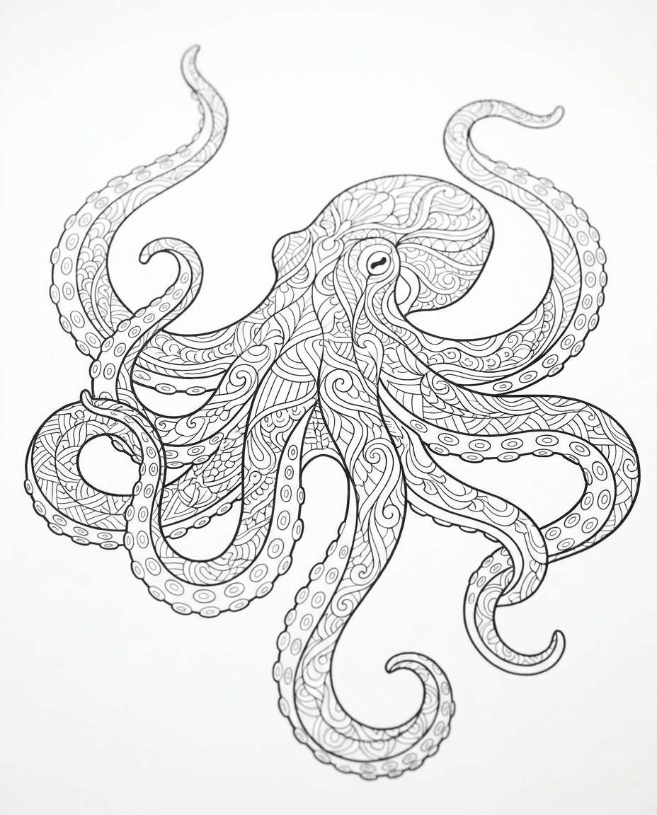 patterned octopus photo