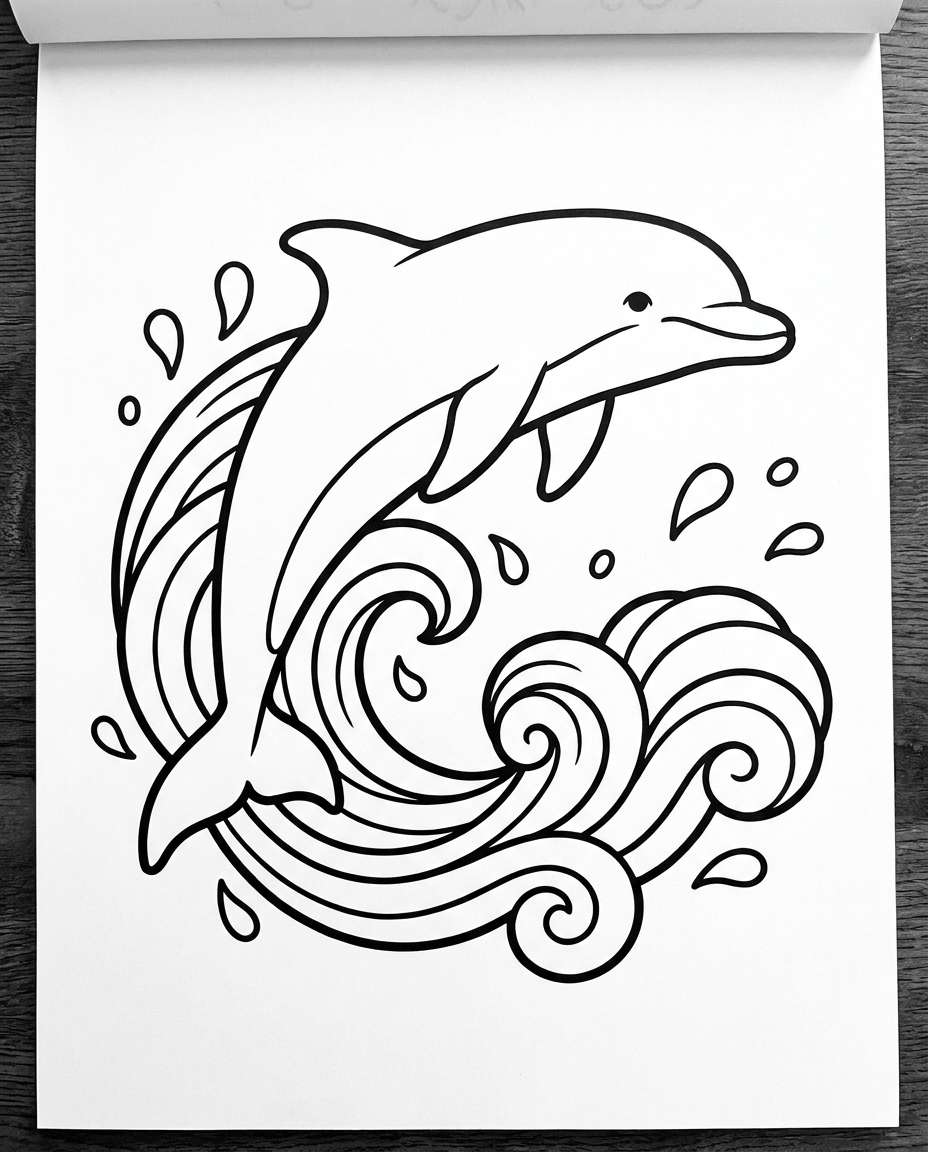 dolphin wave jump photo