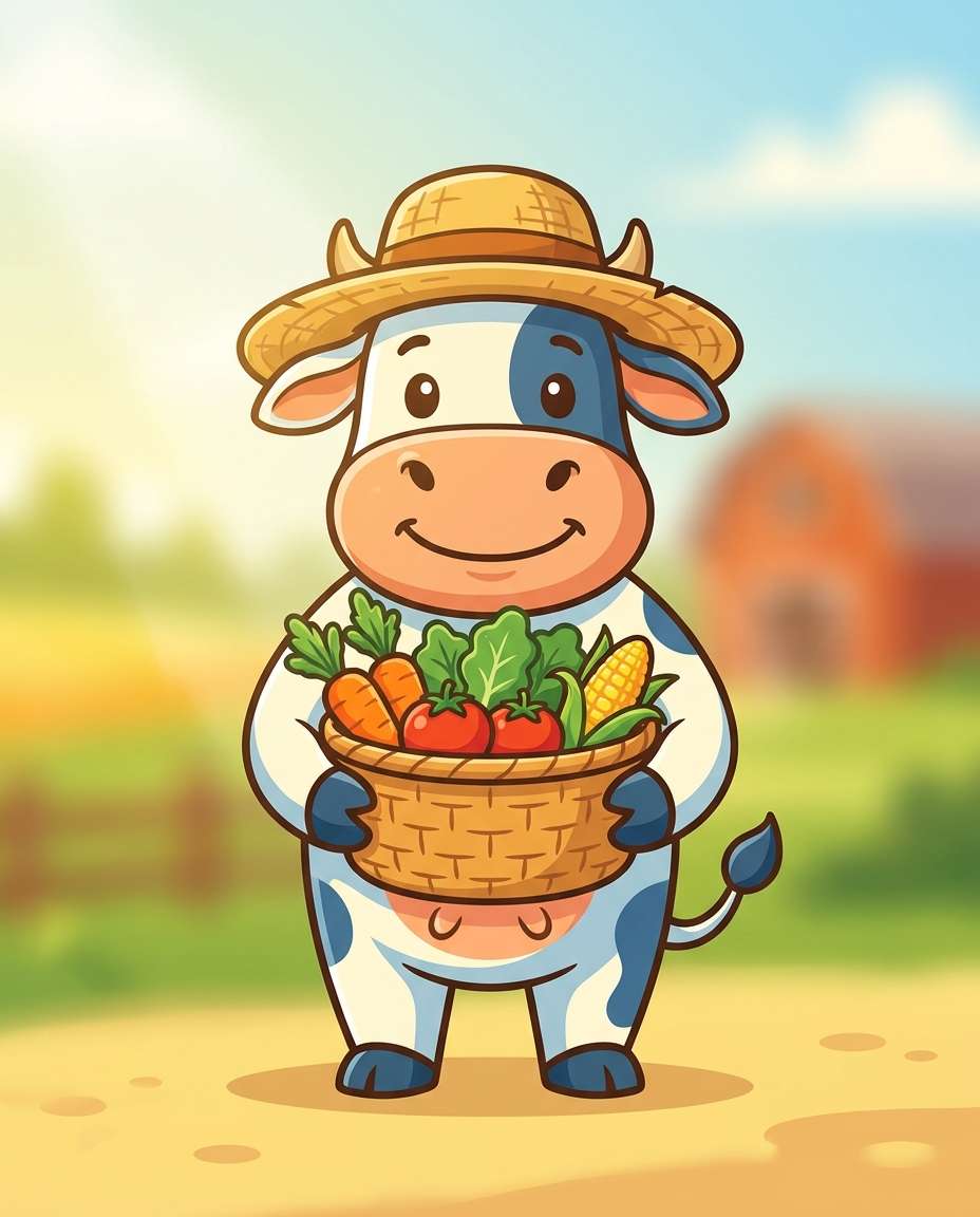 farm fresh cow photo