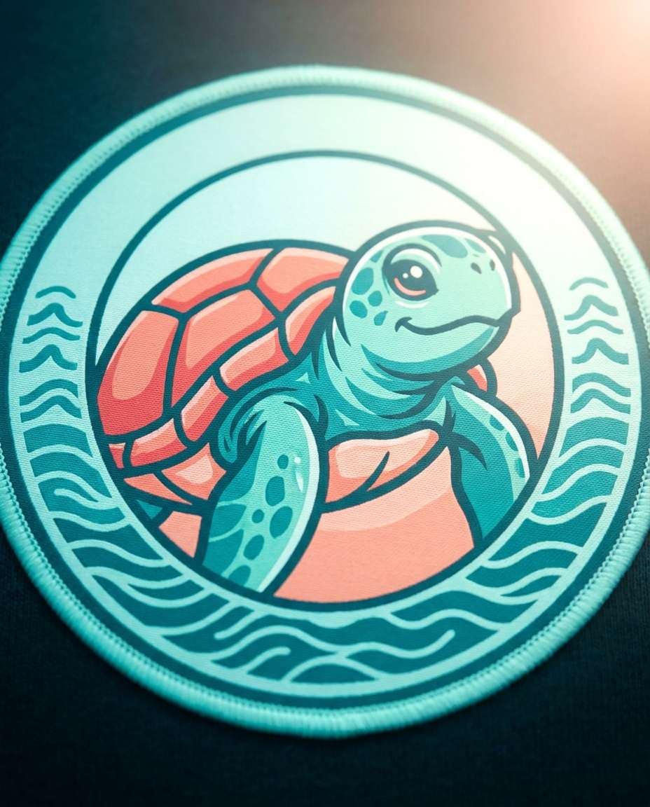 ocean turtle badge photo