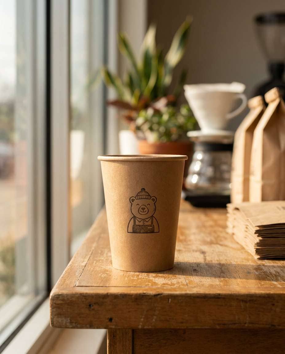 coffee cup logo scene photo