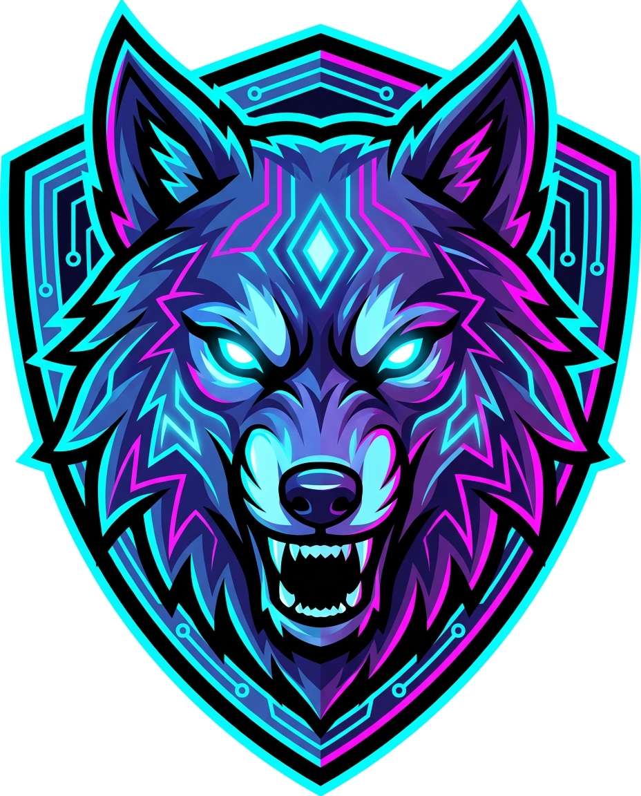 esports wolf emblem photo