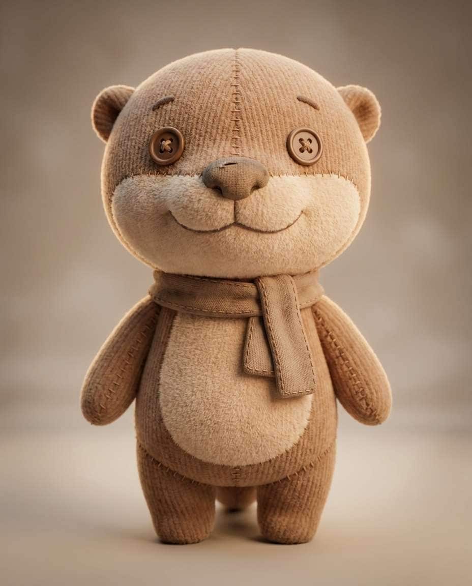 3d plush otter photo