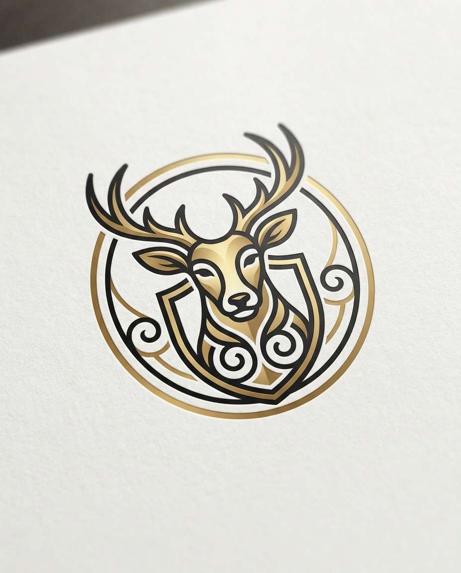 luxury deer crest photo