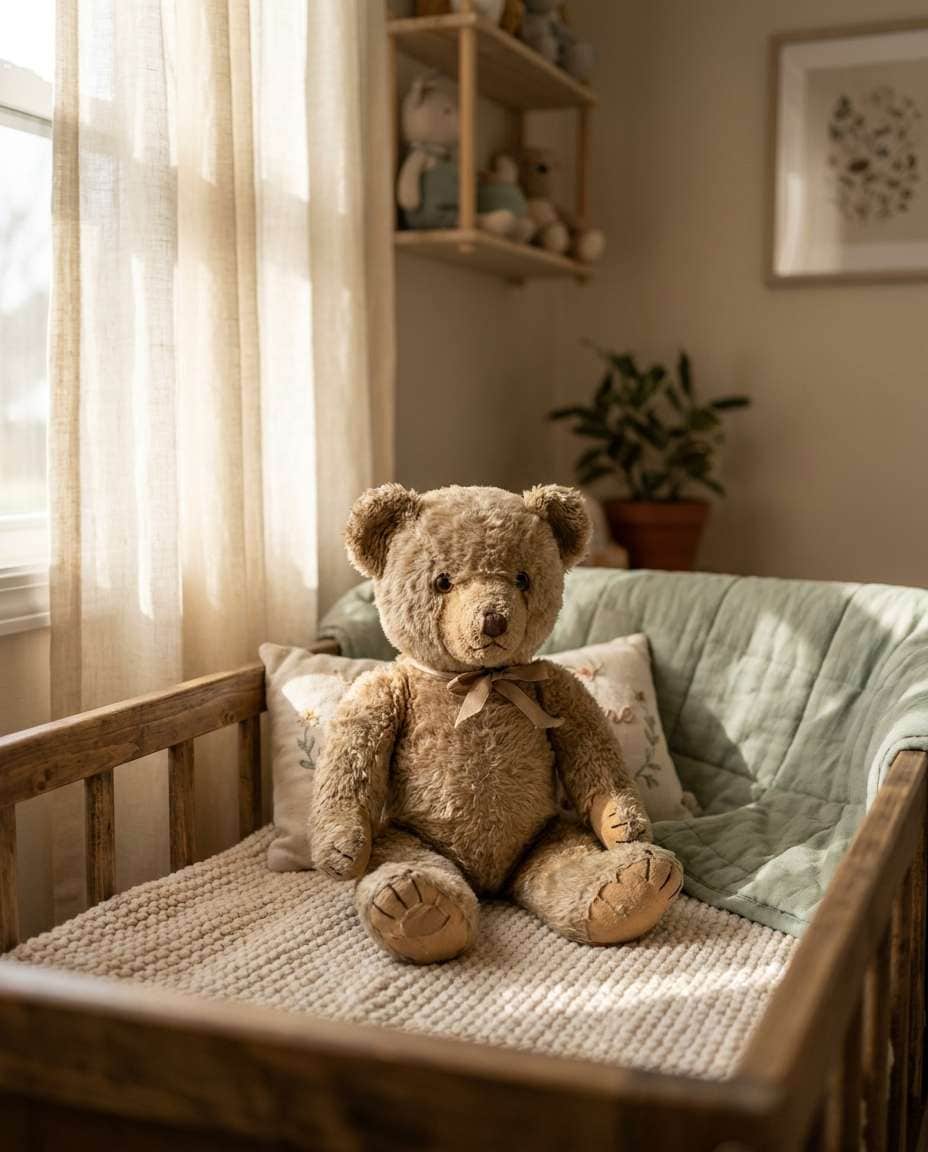 cozy nursery bear photo