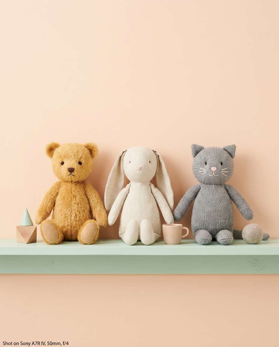 pastel shelf display photo