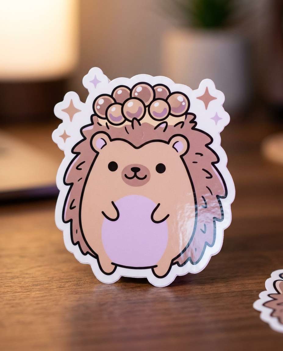 hedgehog boba pop photo