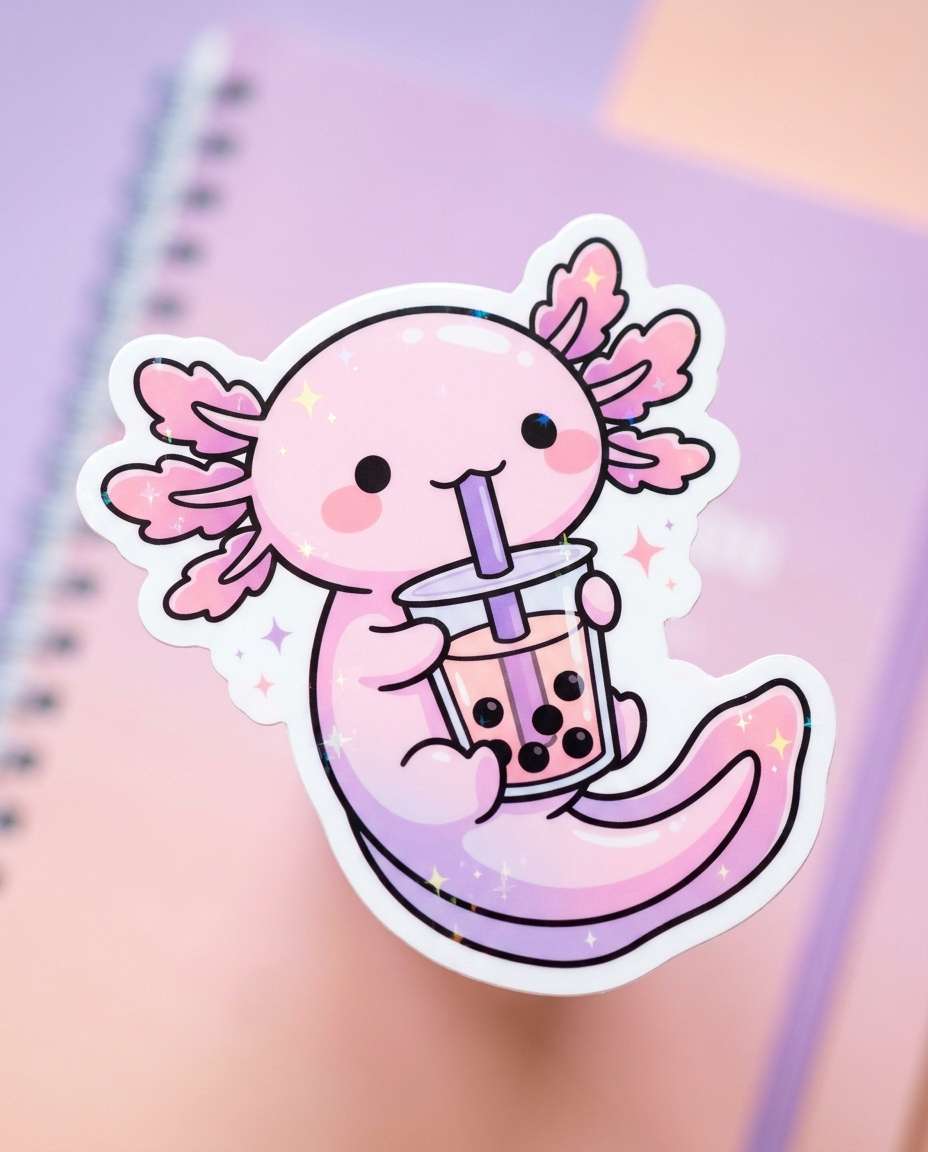 axolotl bubble tea photo