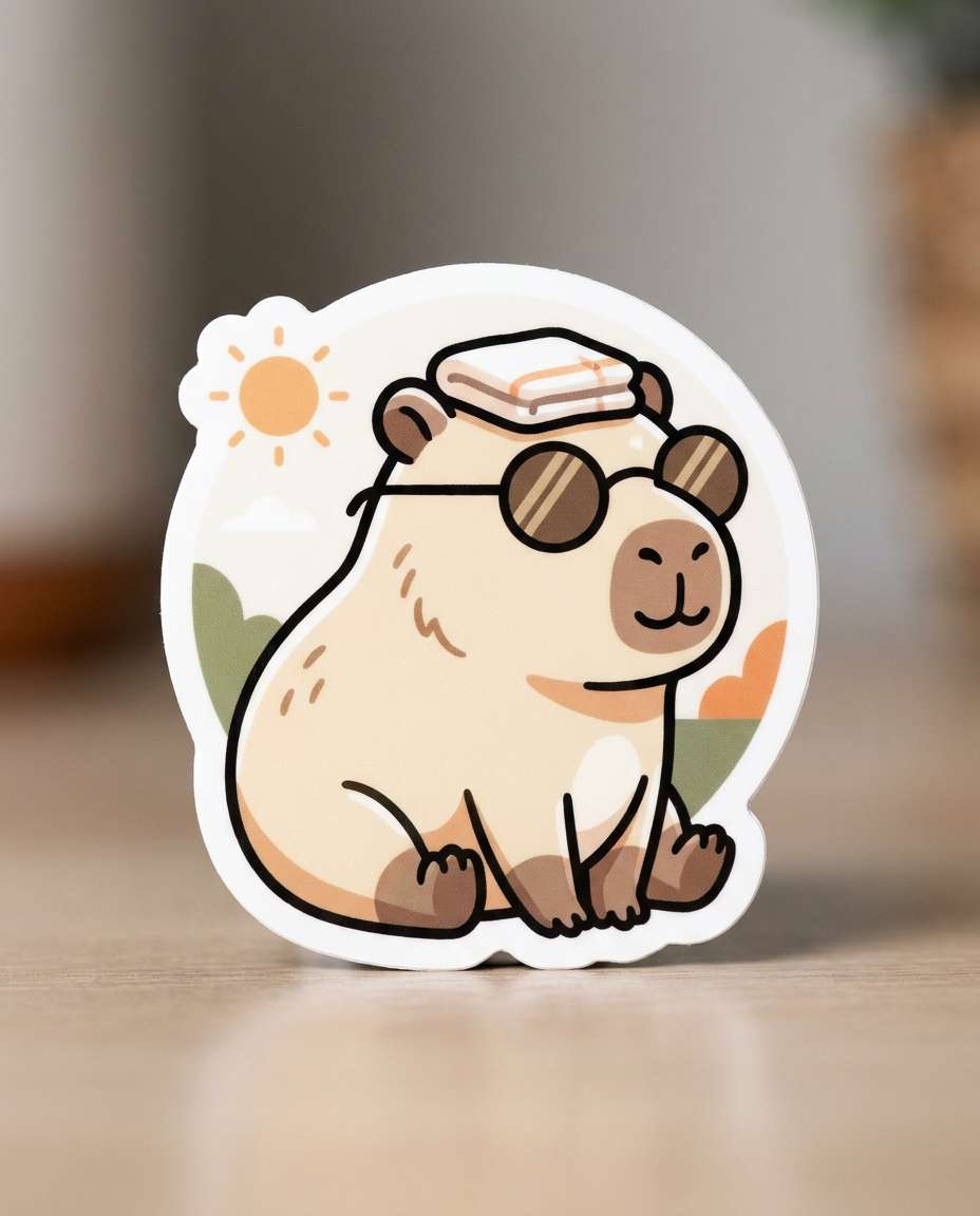 capybara chill photo