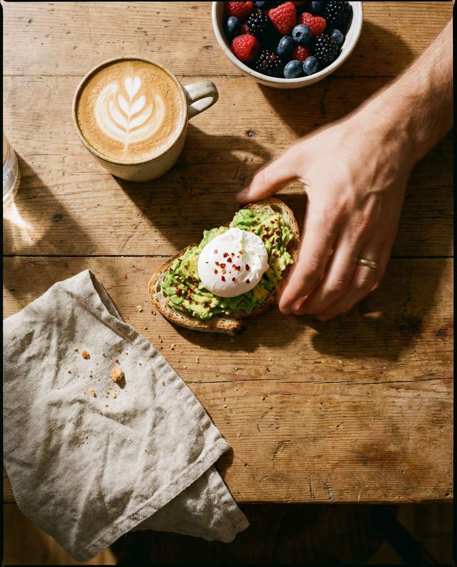 breakfast reach shot photo