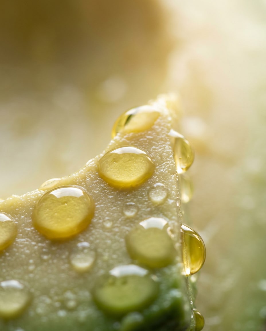 oil drip macro photo