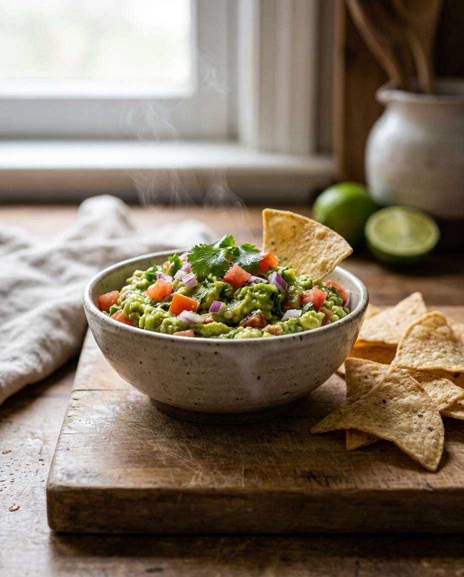 rustic guacamole bowl photo
