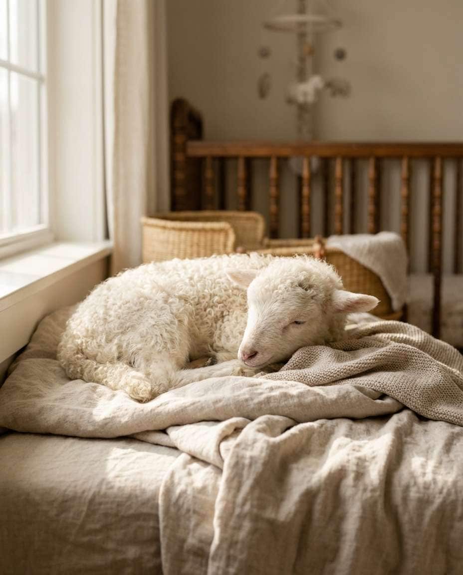 photographic lamb print photo