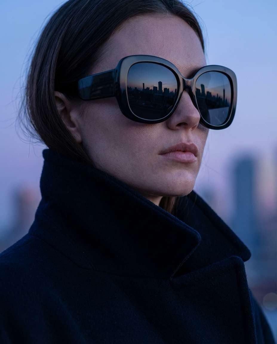 sunglasses reflection photo