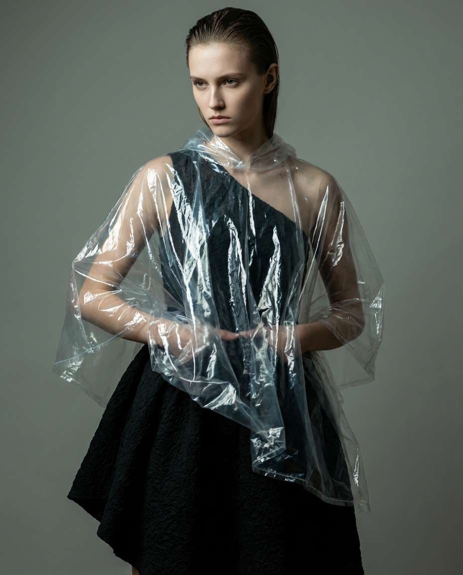 plastic cape look photo