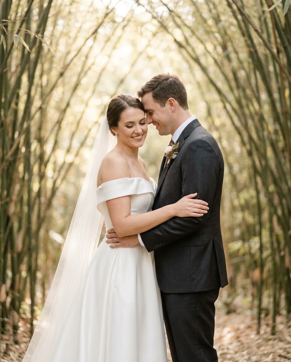 garden wedding photo