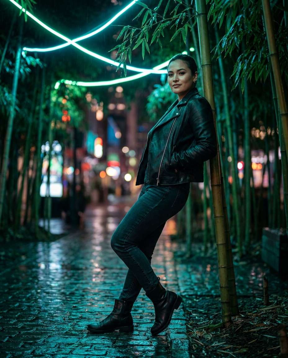 neon night photo